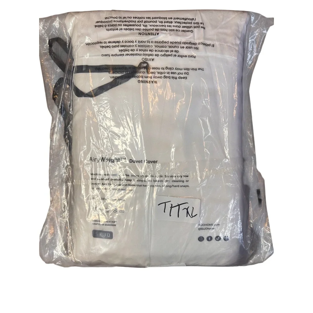 SIJO AiryWeight Cooling Eucalyptus Duvet Cover Snow White Twin Twin XL NEW